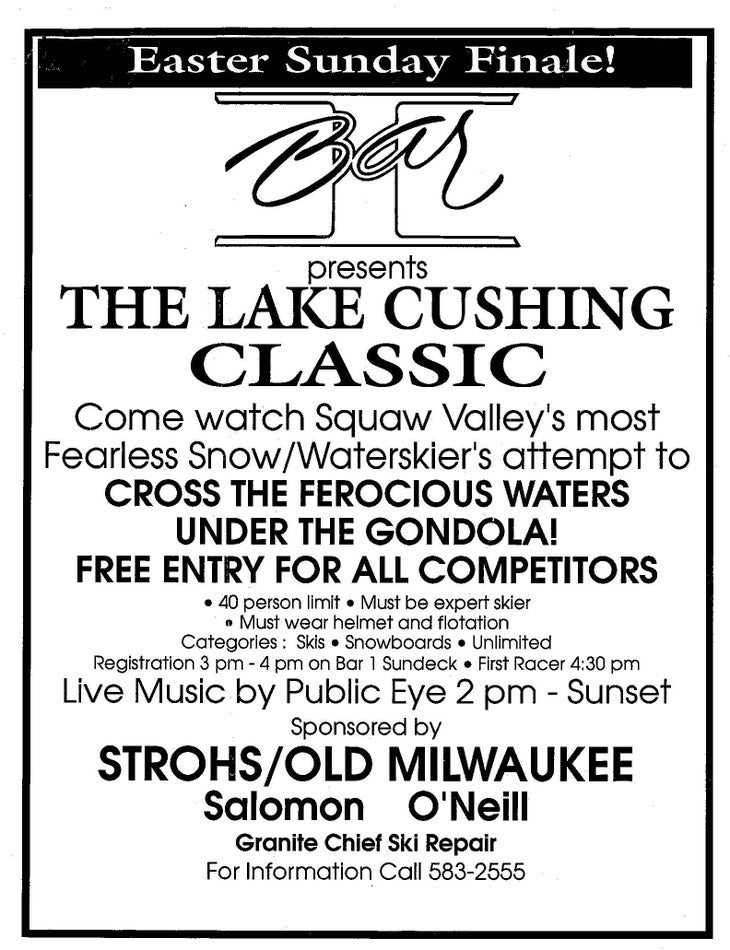 Original Cushing Crossing event flyer