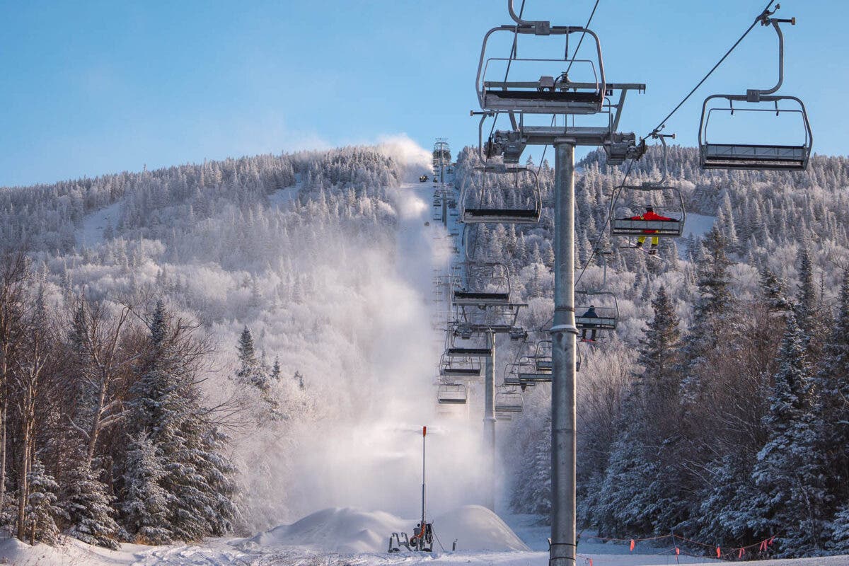 Chairlift at Saddleback Mountain