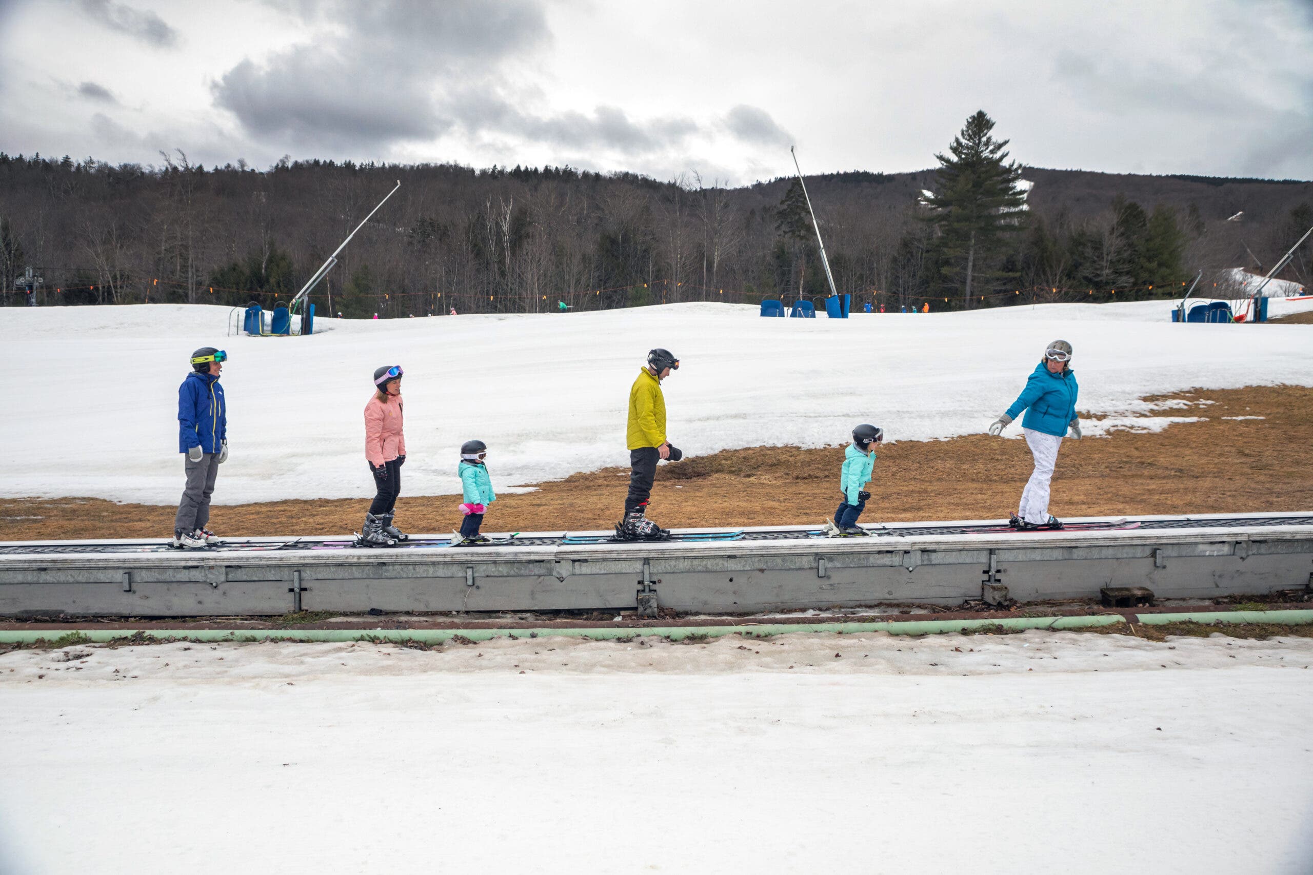 Okemo family skiing