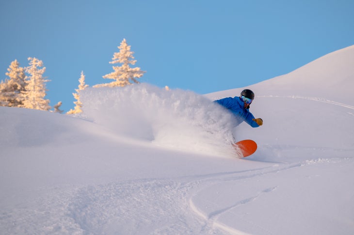 Low light powder day