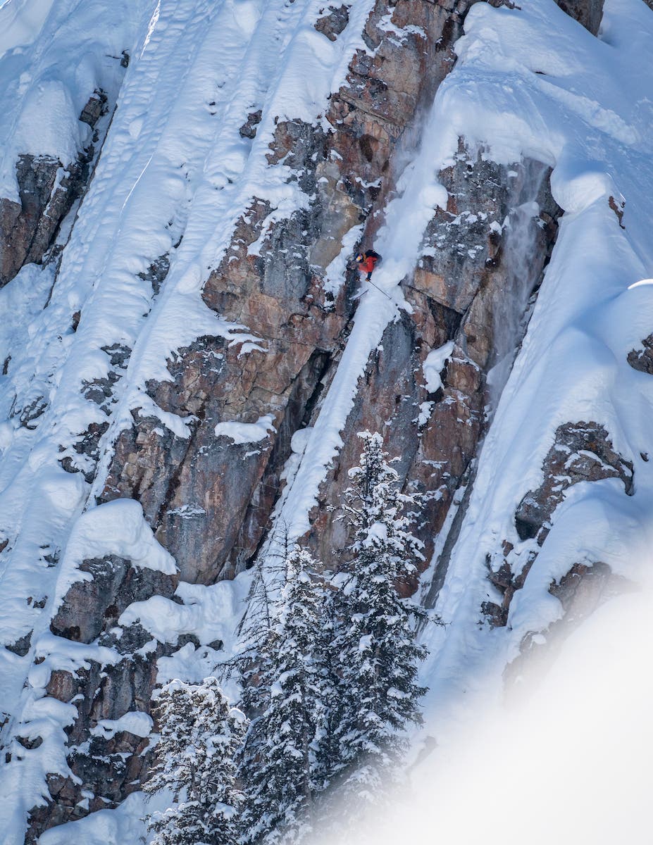 Kai Jones skis Jackson Hole