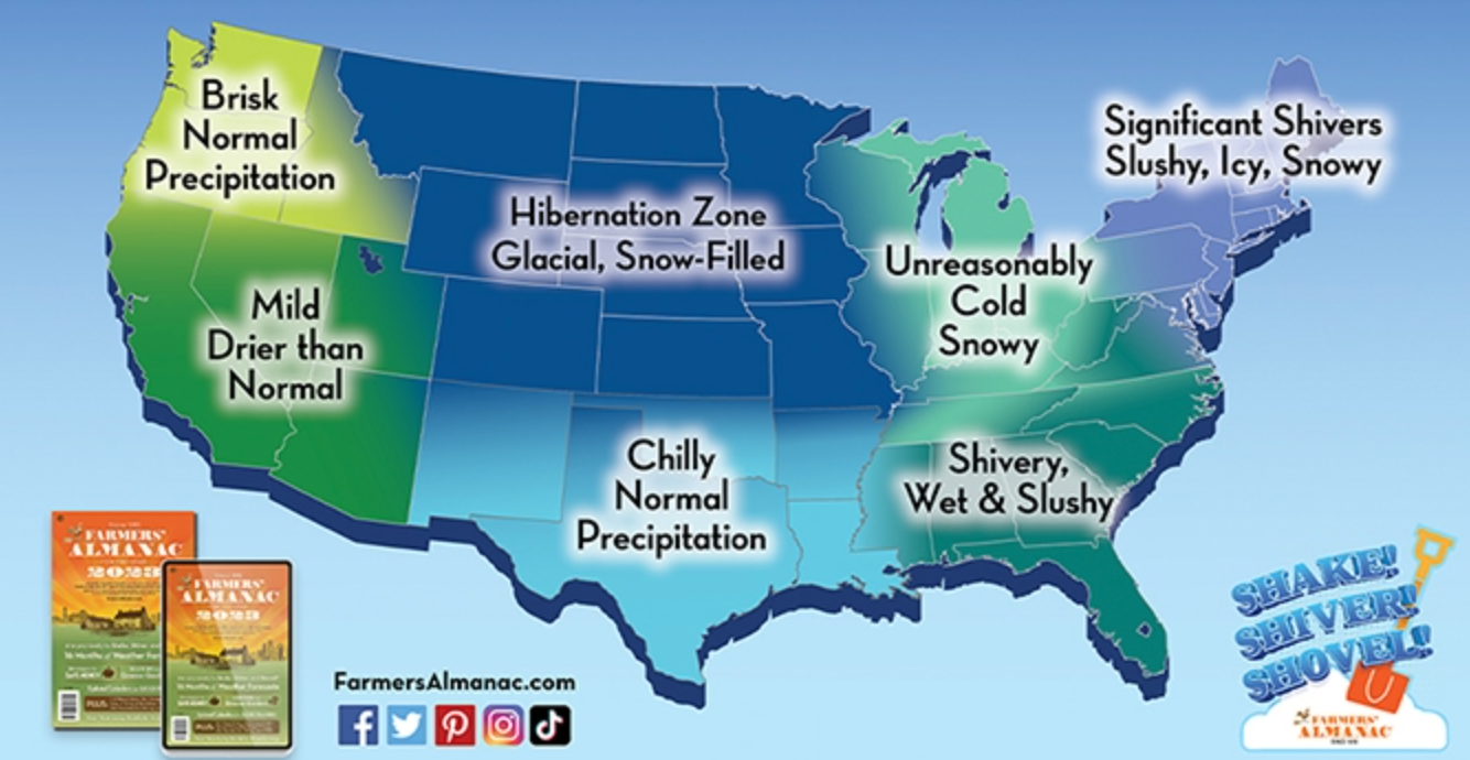 Farmers' Almanac Map