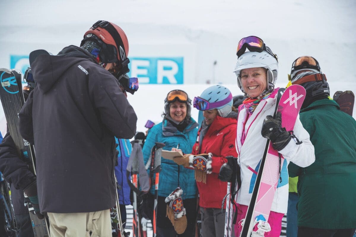 Senior skiers at Copper