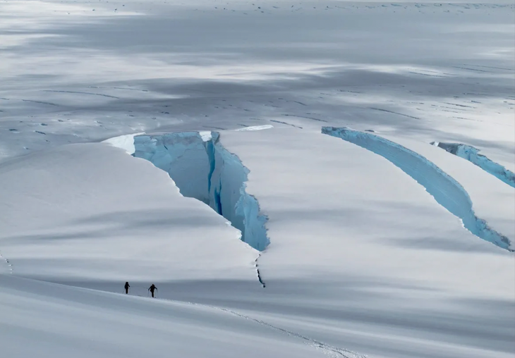 Antarctica Crevasse