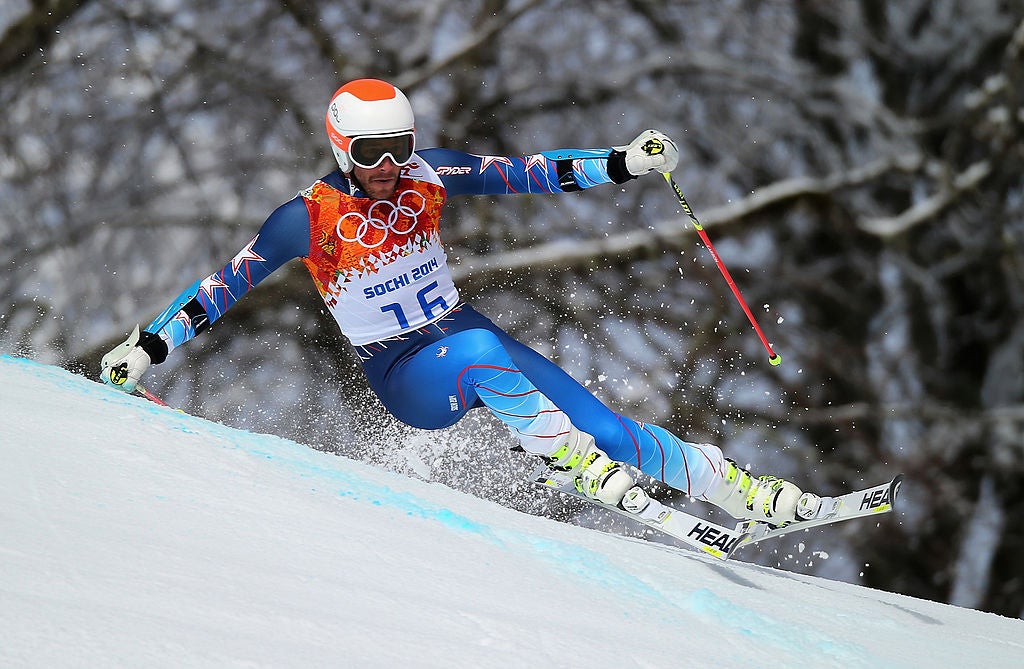 Bode Miller racing in Sochi Olympics