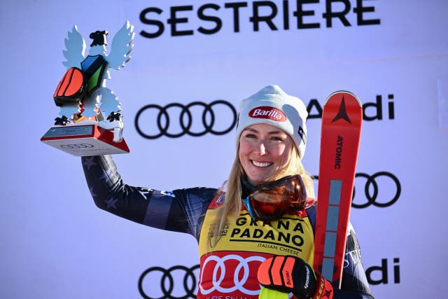 Shiffrin Second in Sestriere Slalom, Tied For Slalom Title with Wendy Holdener