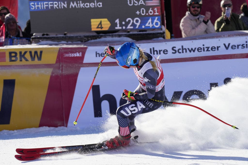 Mikaela Shiffrin St Moritz downhill 2022