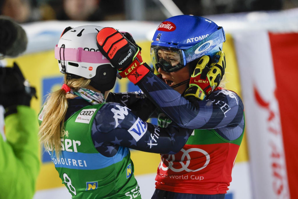 Shiffrin and Moltzan, Semmering Slalom