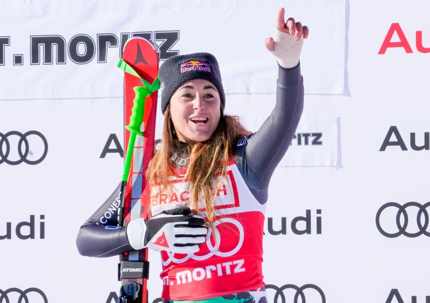 Sofia Goggia Wins Second St Moritz Downhill With Broken Hand Ski 6914