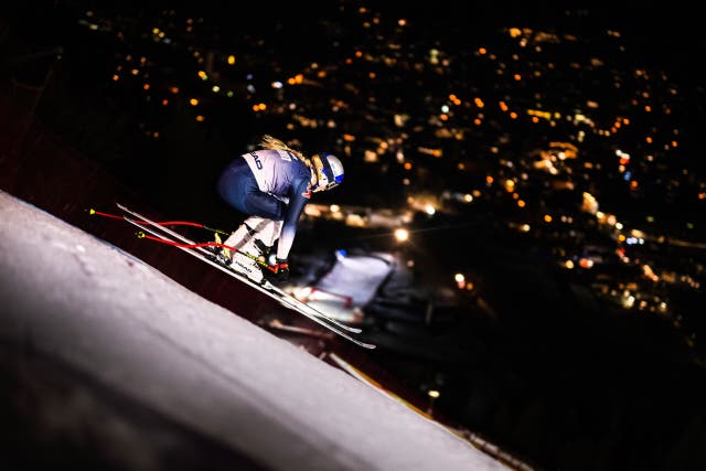 Lindsey Vonn Just Became the First Woman to Ski the Kitzbühel Streif—and She Did It At Night