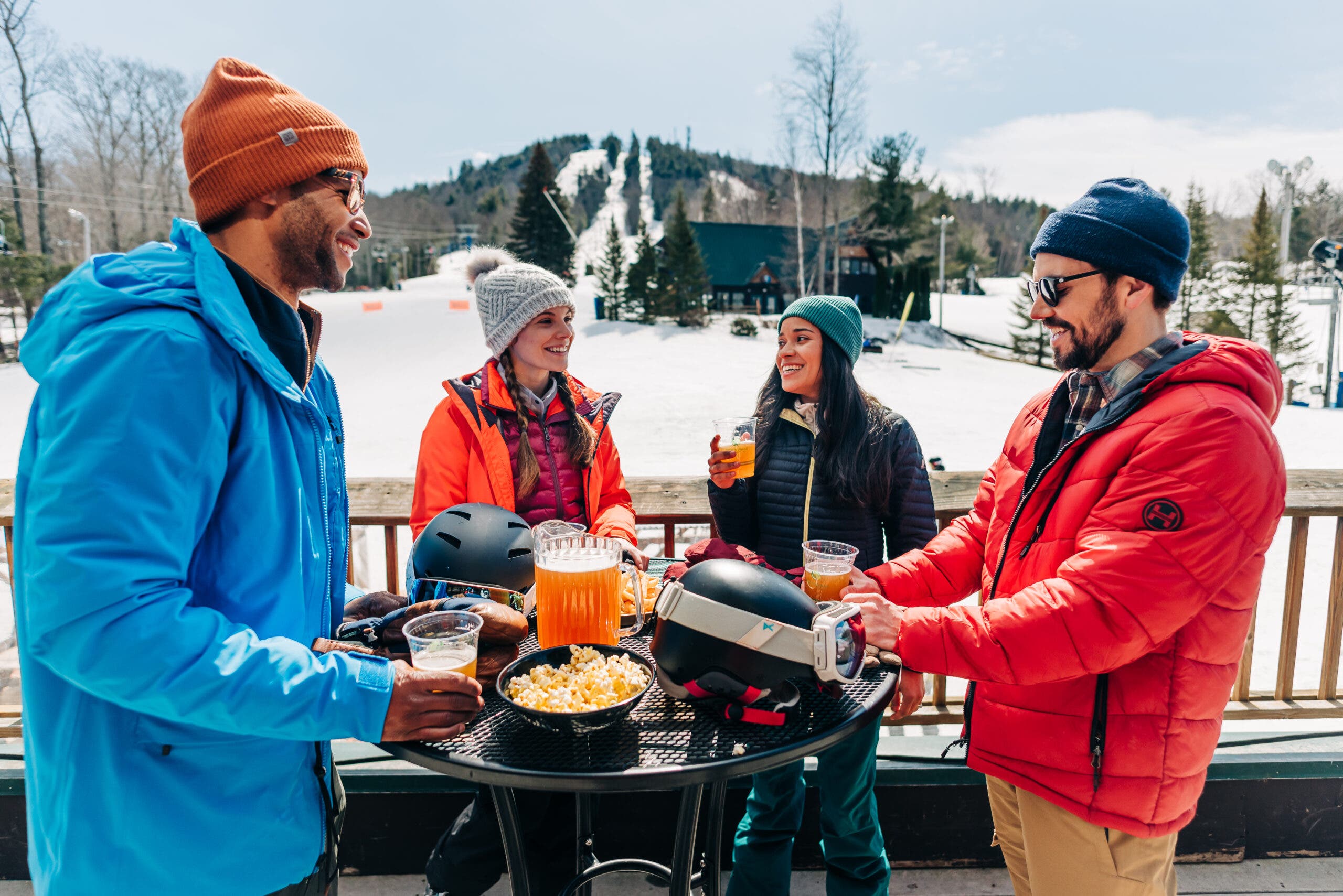 après ski scene in New Hampshire