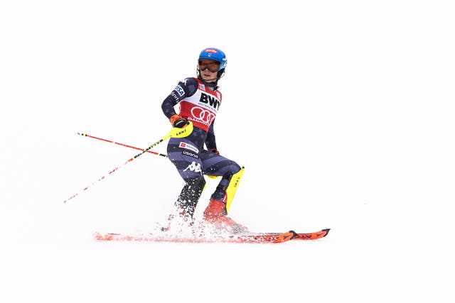History on Hold: Shiffrin Finishes 2nd But Clinches 7th World Cup Slalom Title