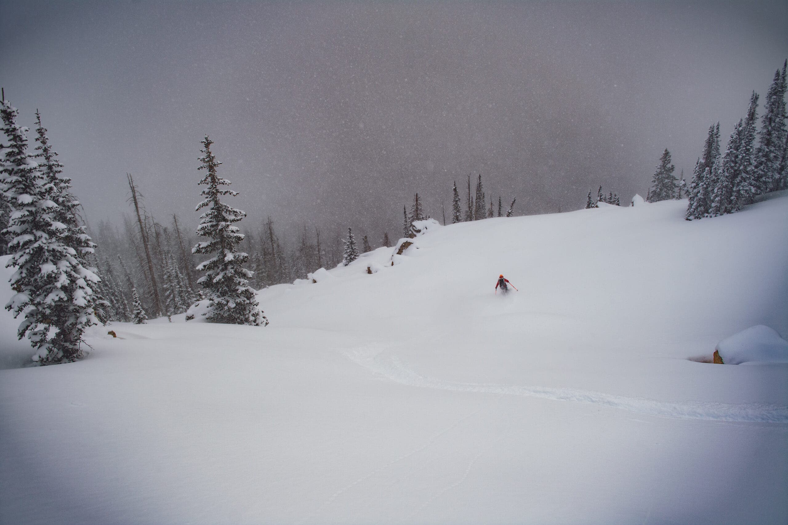 Castle Peak Yurt stormy day