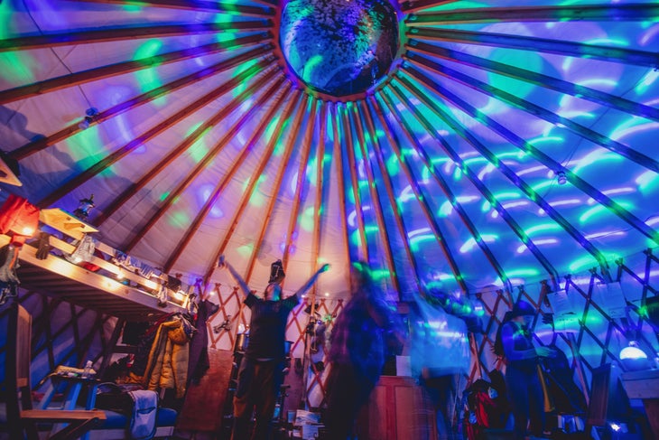 Castle Peak Yurt disco