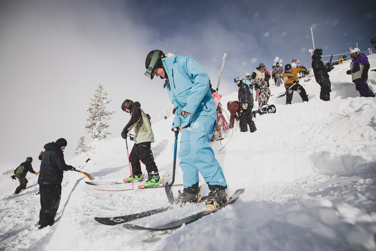 Competitors at the top of Corbet's for KIngs and Queens competition