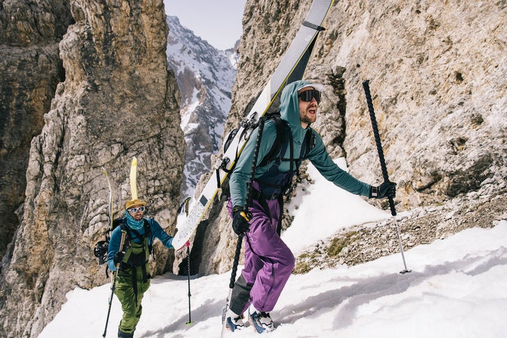 Ski touring the Dolomite Haute Route in Italy