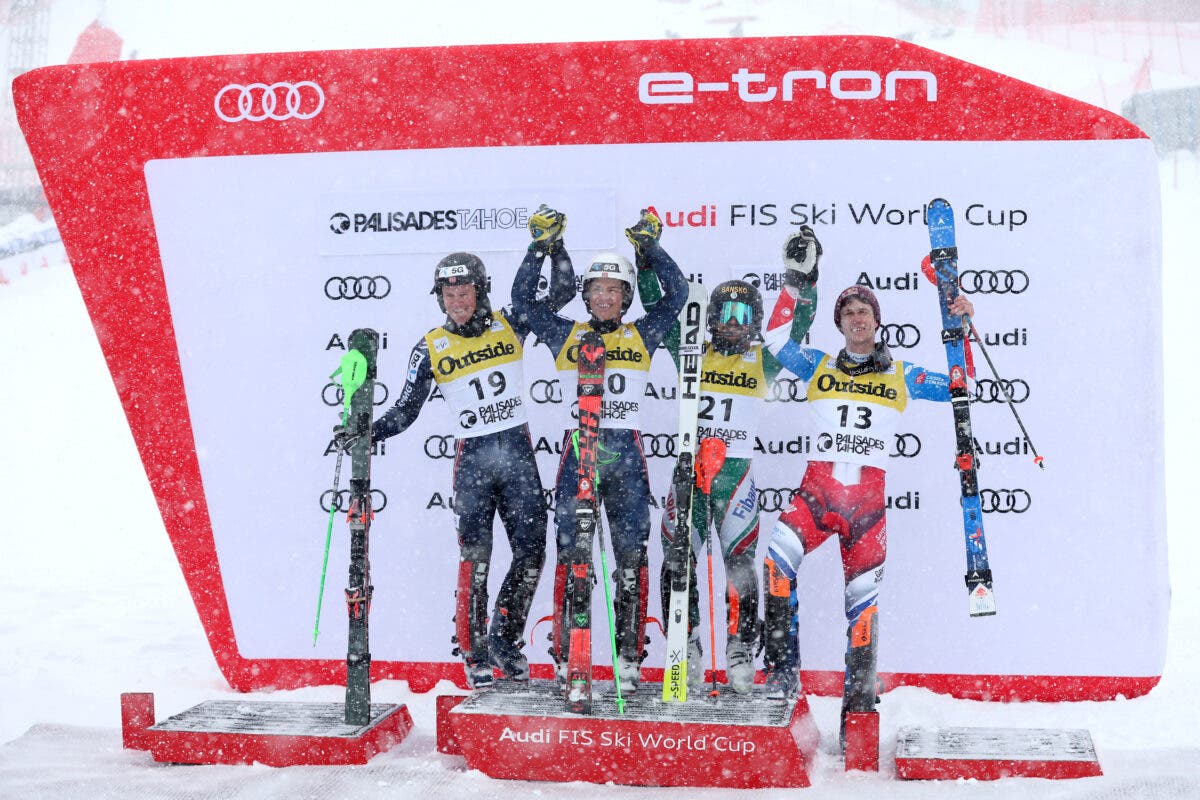 World Cup Slalom podium Palisades