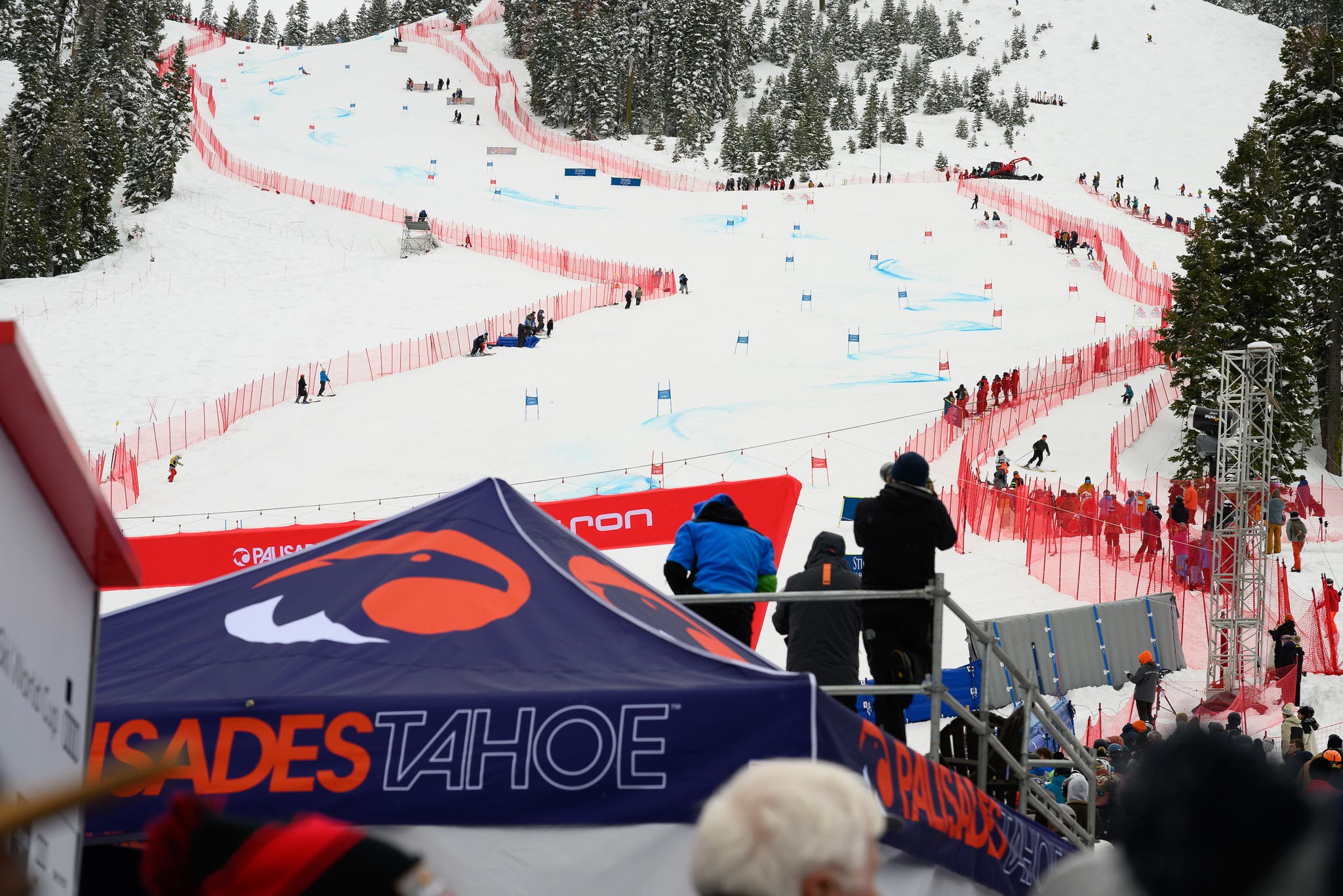 Men's World Cup Racing Gets Underway in Tahoe Despite Snow Storm