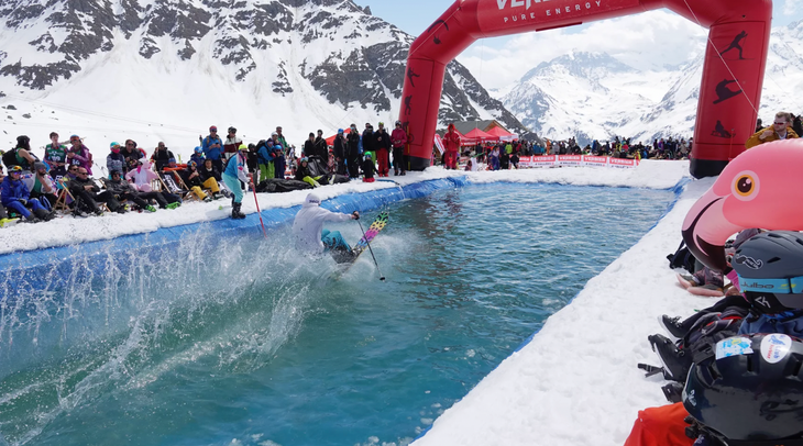 Verbier pond skim