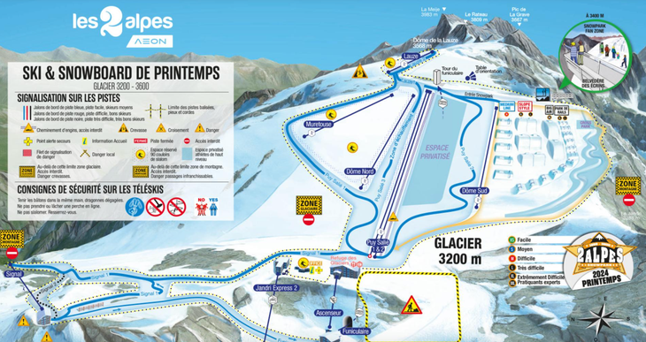 Les Deux Alpes summer skiing