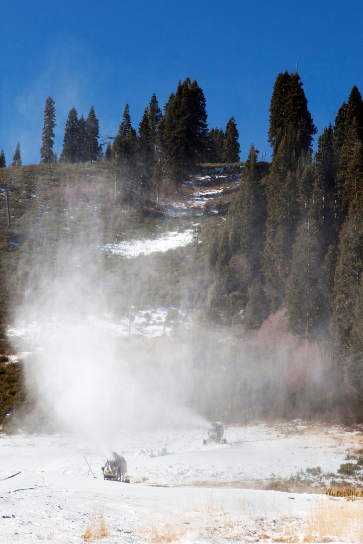 snowmaking in California