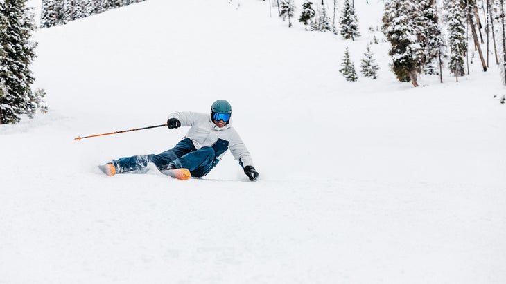 ski test, frontside