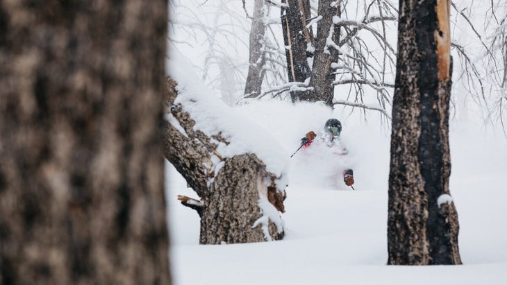 ski test, powder