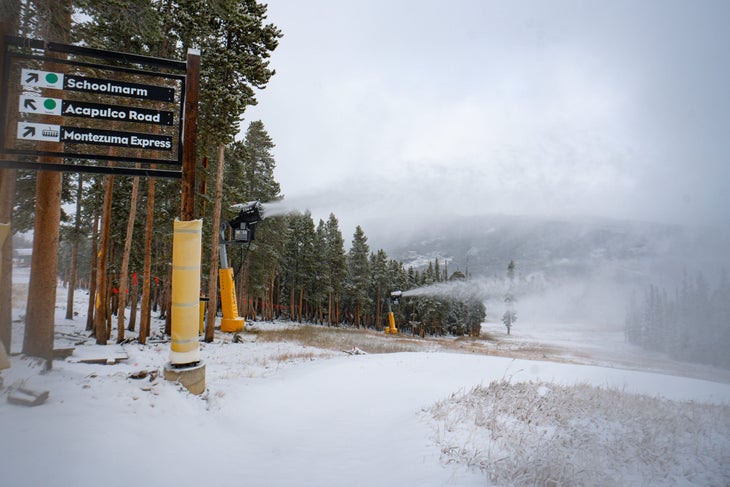 Keystone early snow