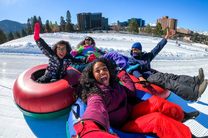 Tubing in Lake Tahoe