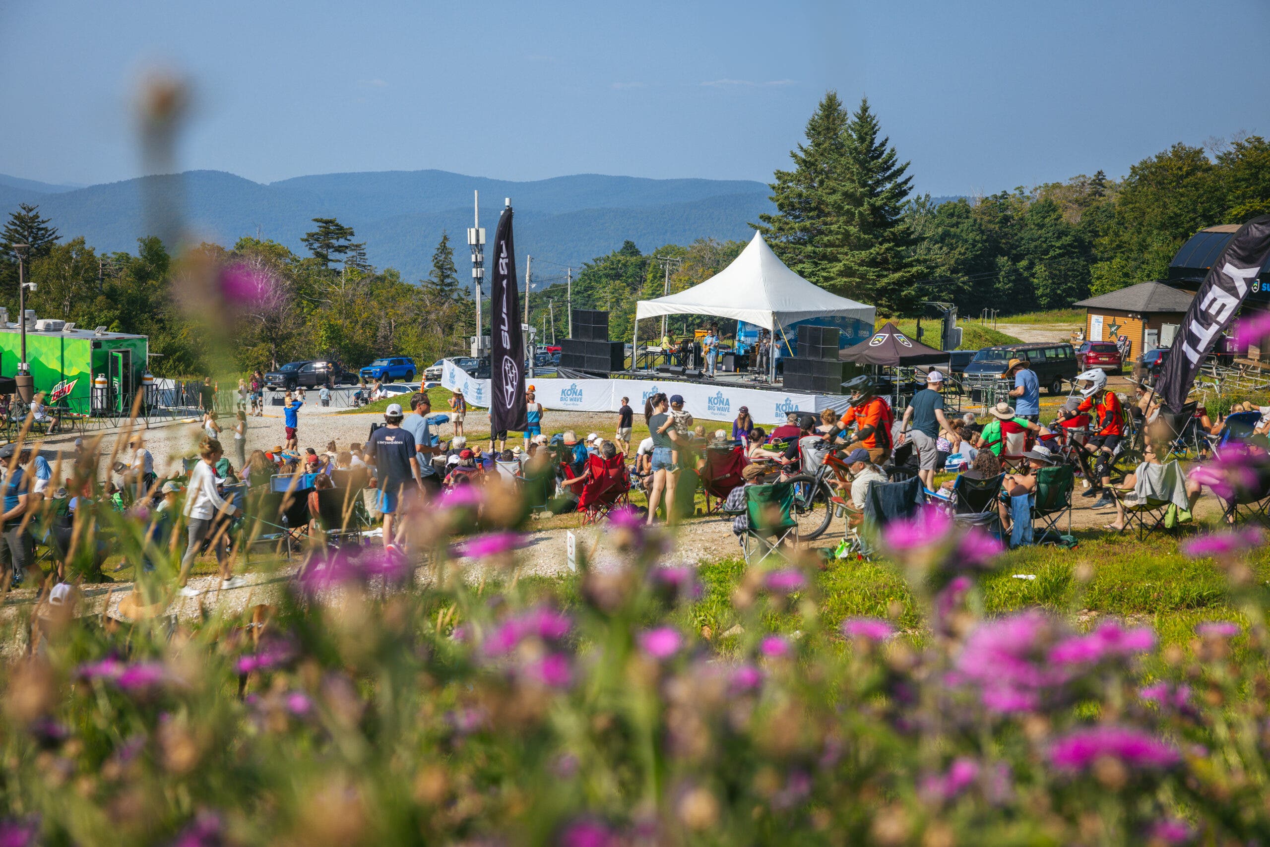 Summer flowers and a festival in Killington 