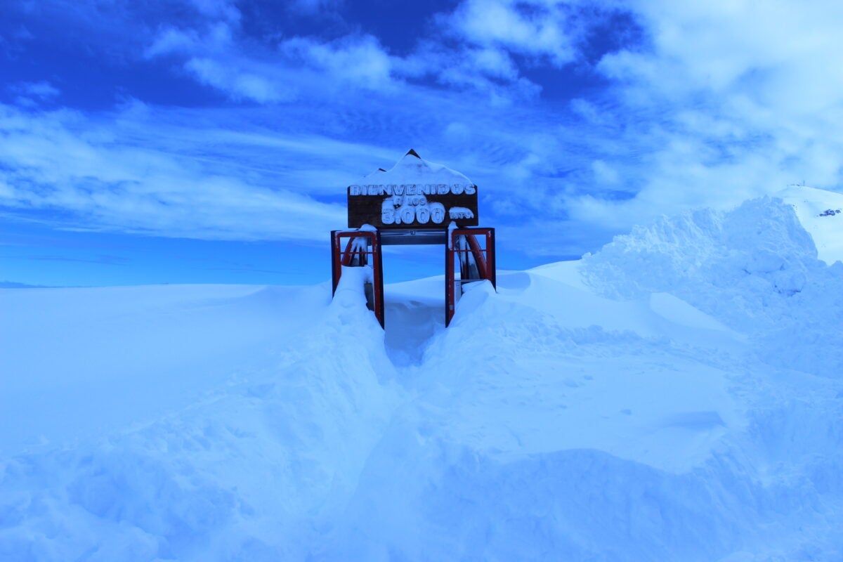 Este centro turístico chileno está a medio camino de una nevada invernal promedio
