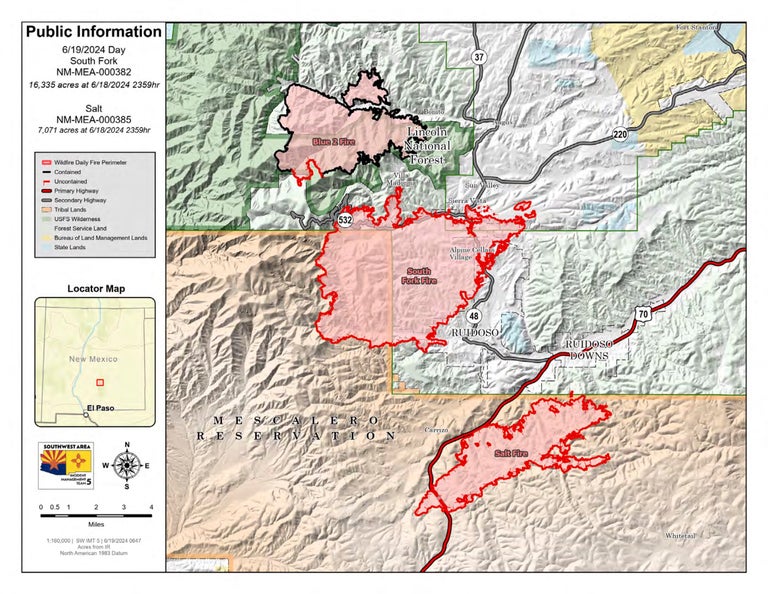 New Mexico Wildfires Threaten Ski Area and Nearby Towns SKI