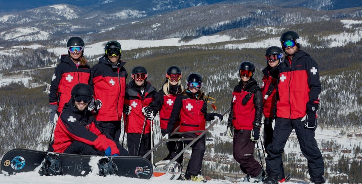 ski patrollers