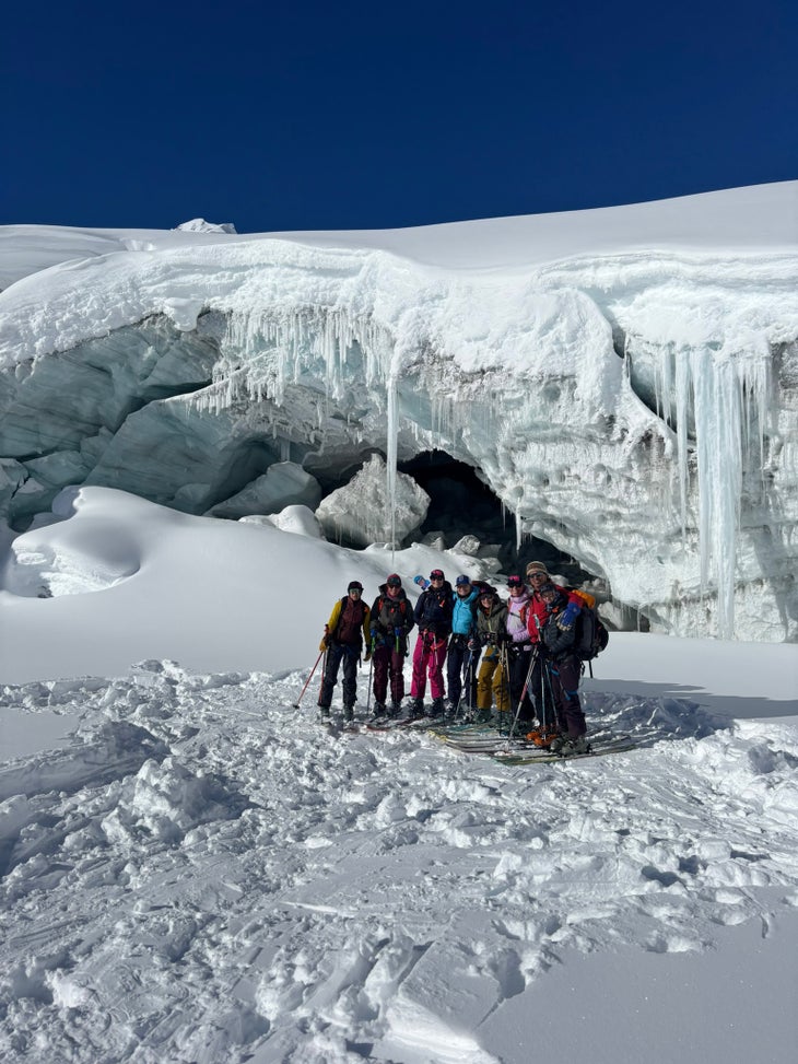 Icefall Lodge ice cave route