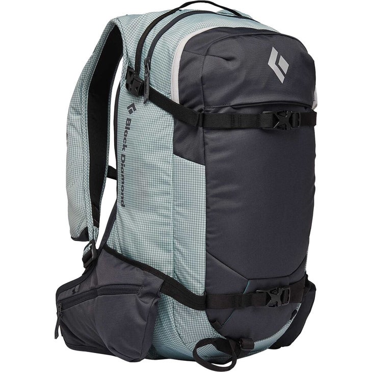 Black and gray backpack