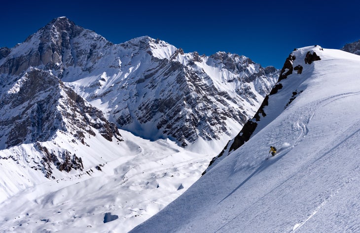heli skiing Valle Nevado