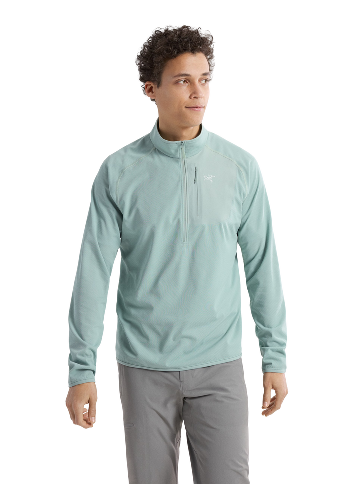 Mint green quarter zip