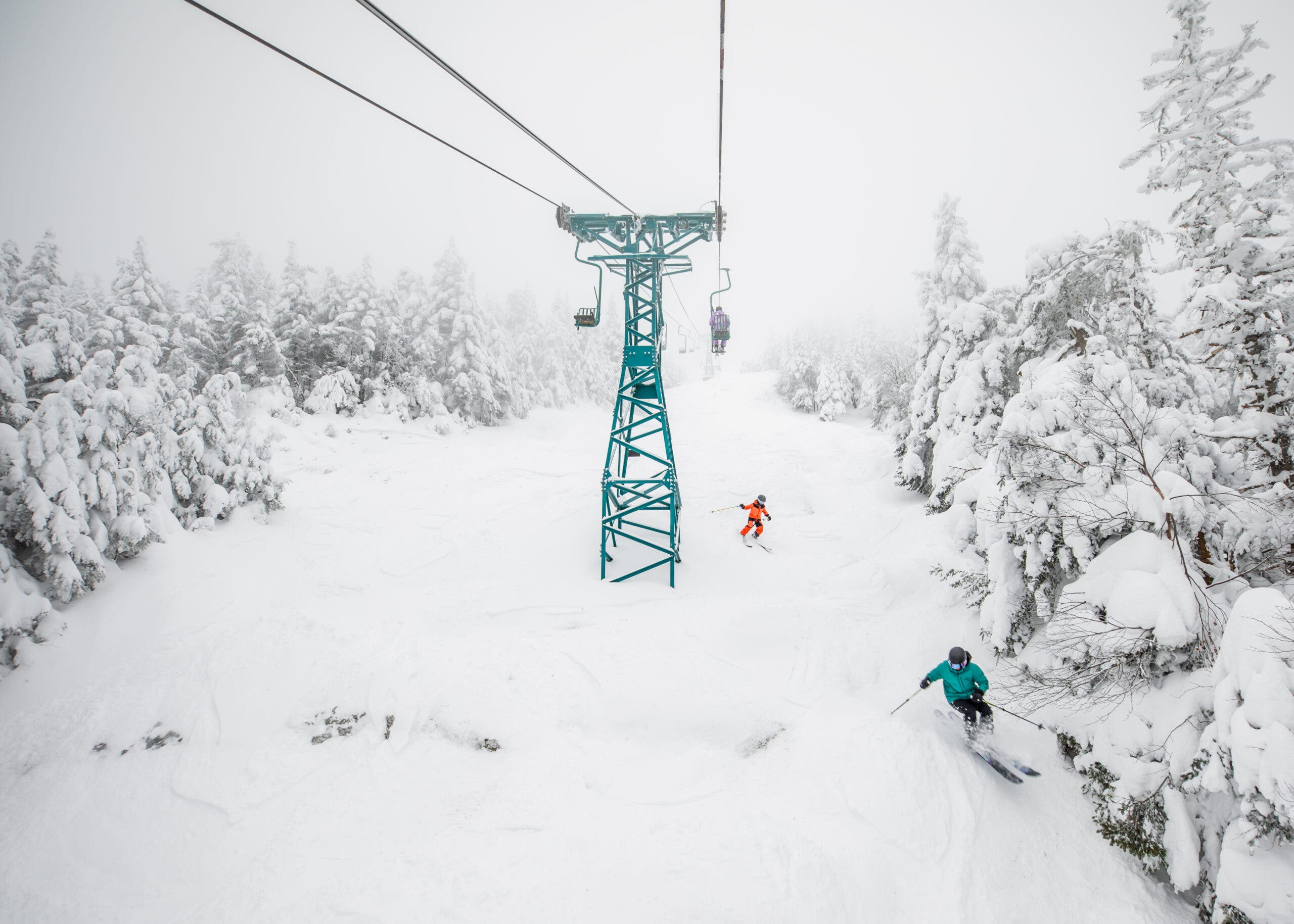 Tanggal bersalju di Mad River Glen