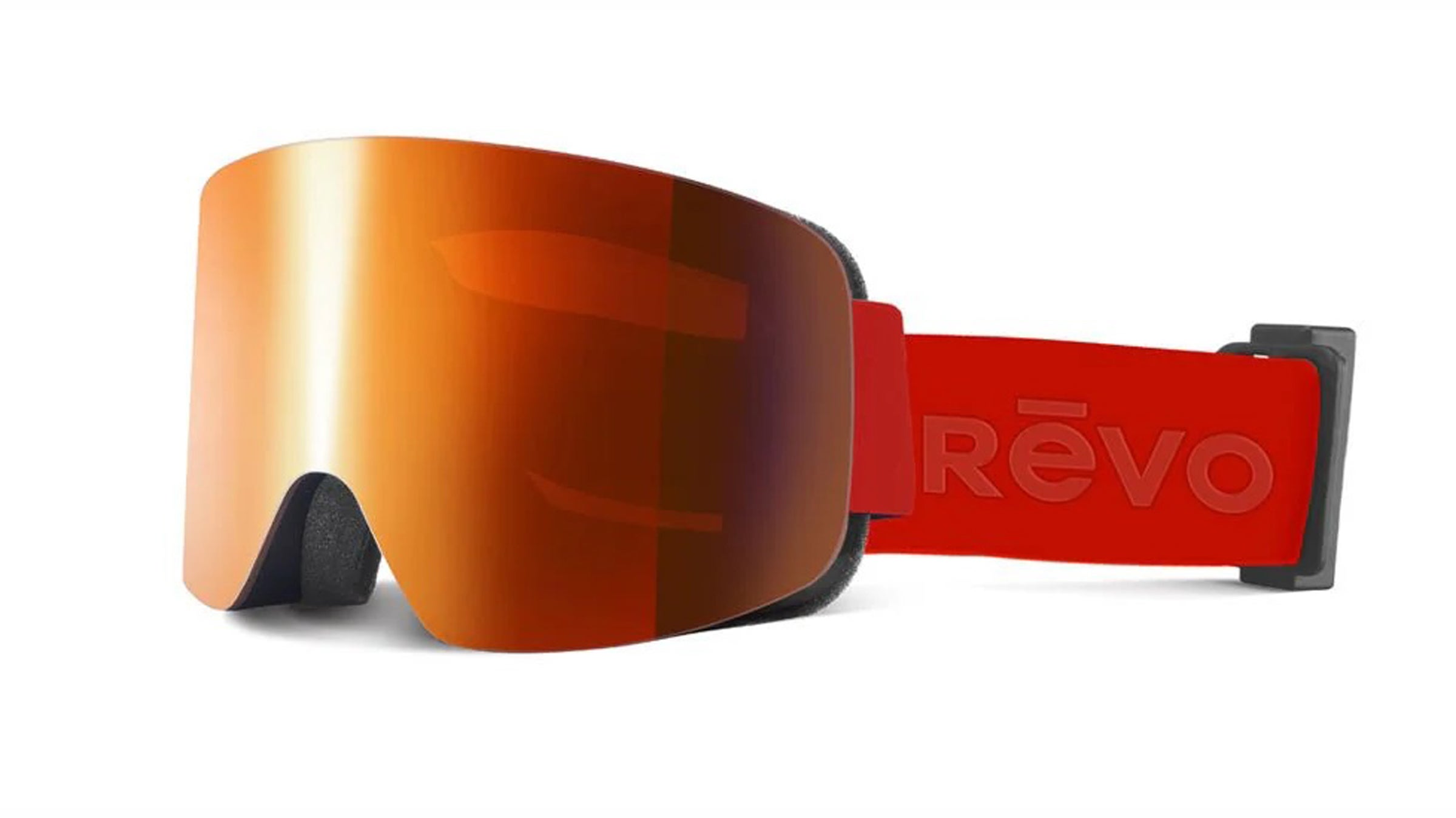 Revo Solstice No. 9 orange lense with red strap ski goggles