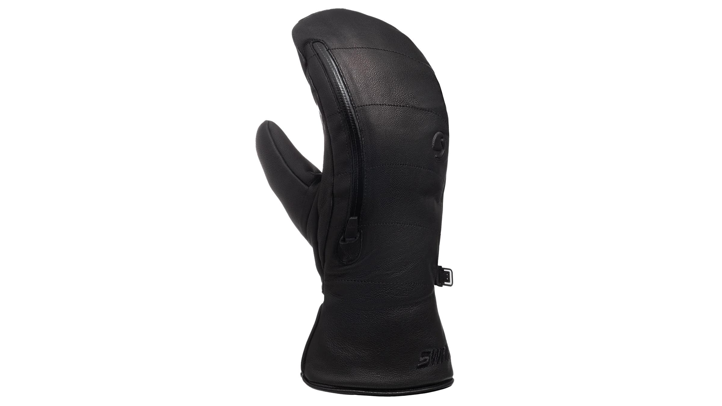 Swany Bocco ski mitten black on white background