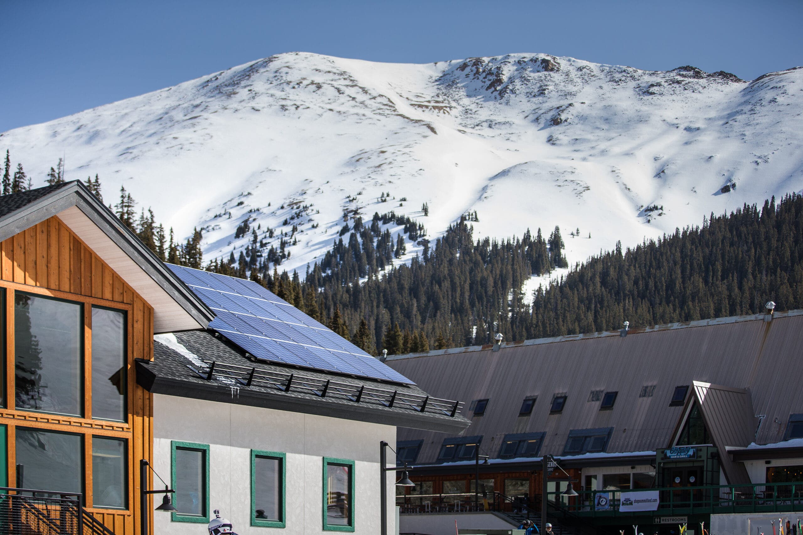 solar panels at A-Basin