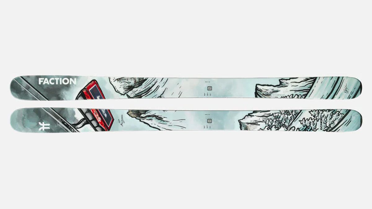 Special edition Faction Dancer 3 all mountain skis with Jackson Hole tram graphics