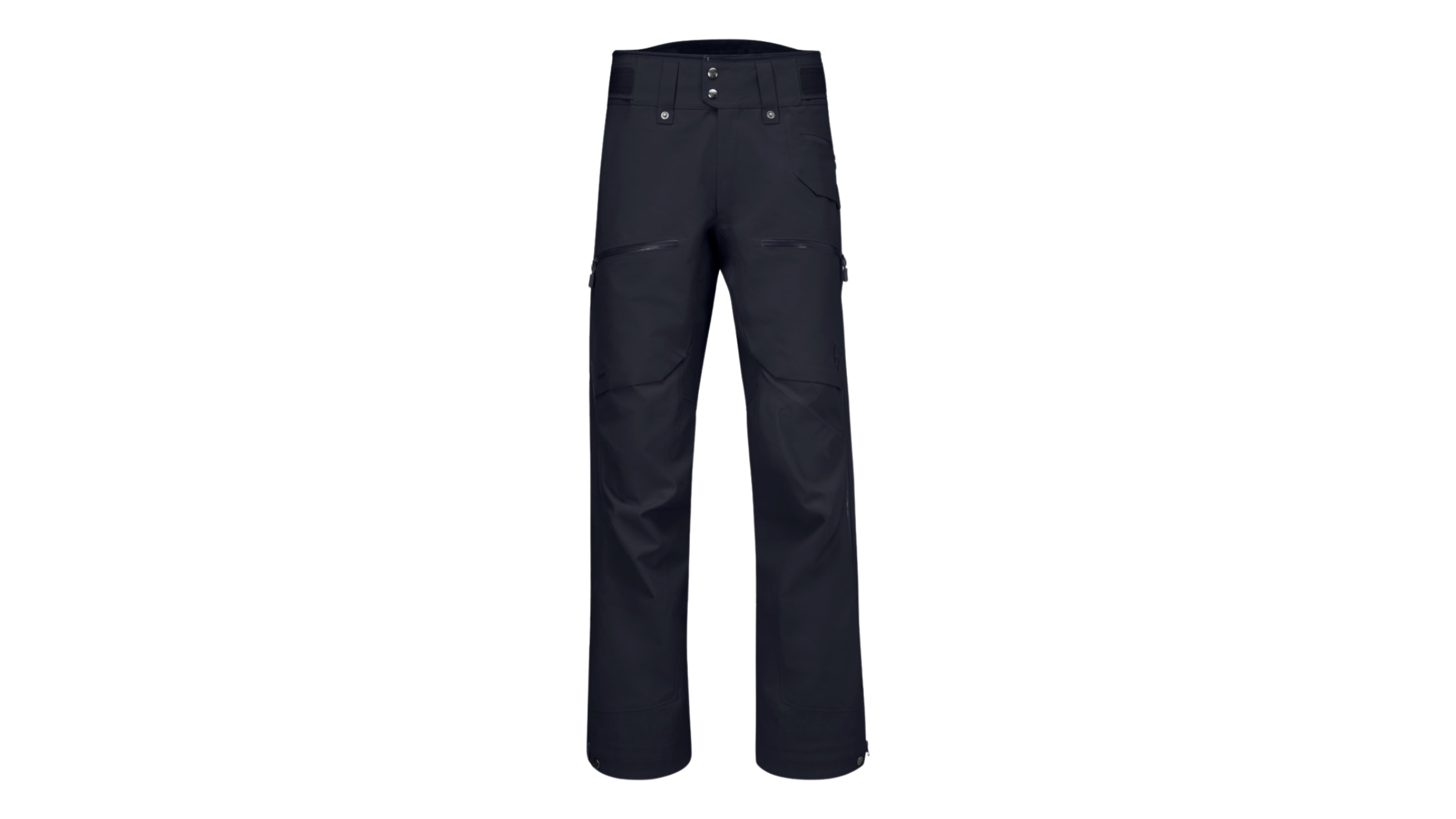 black men's ski pants on white background, most durable men's ski pants