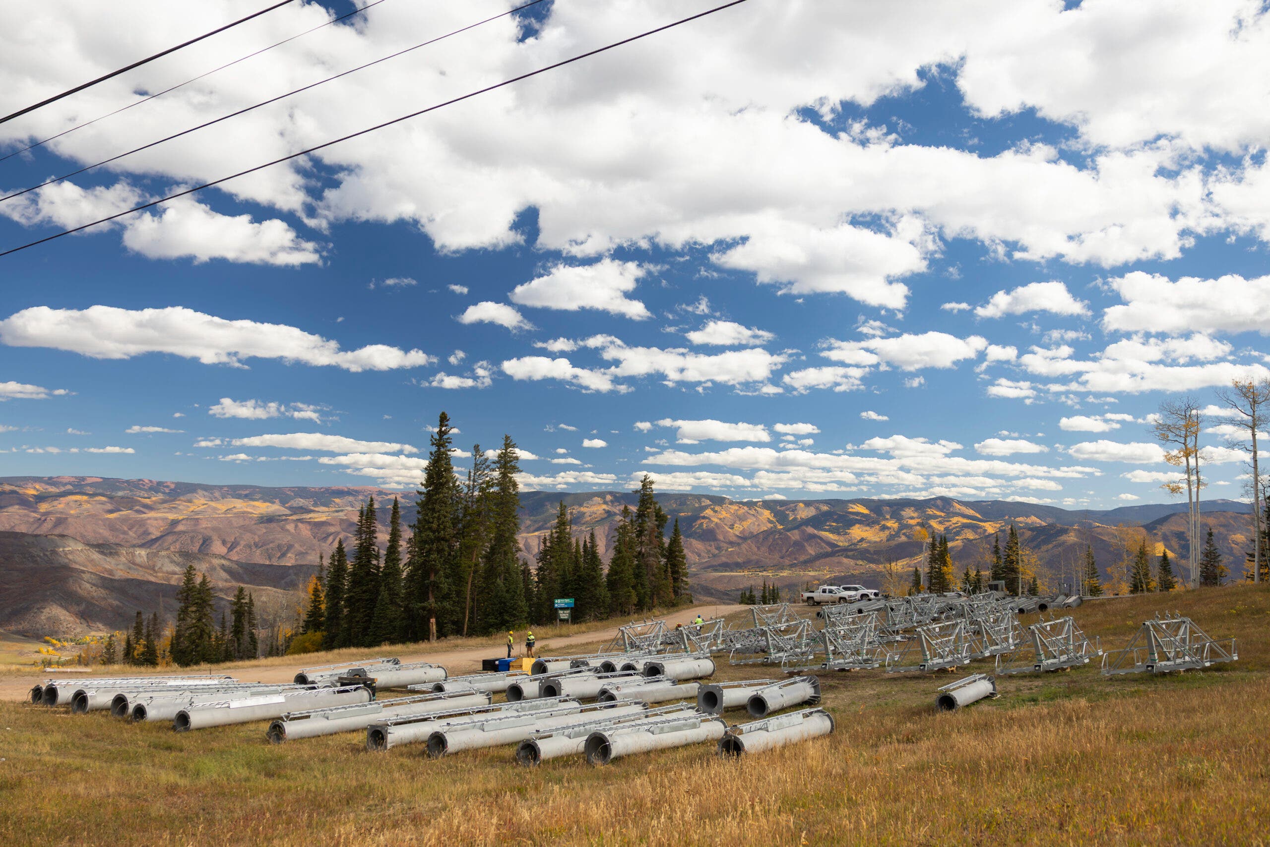 Elk Camp lift construction