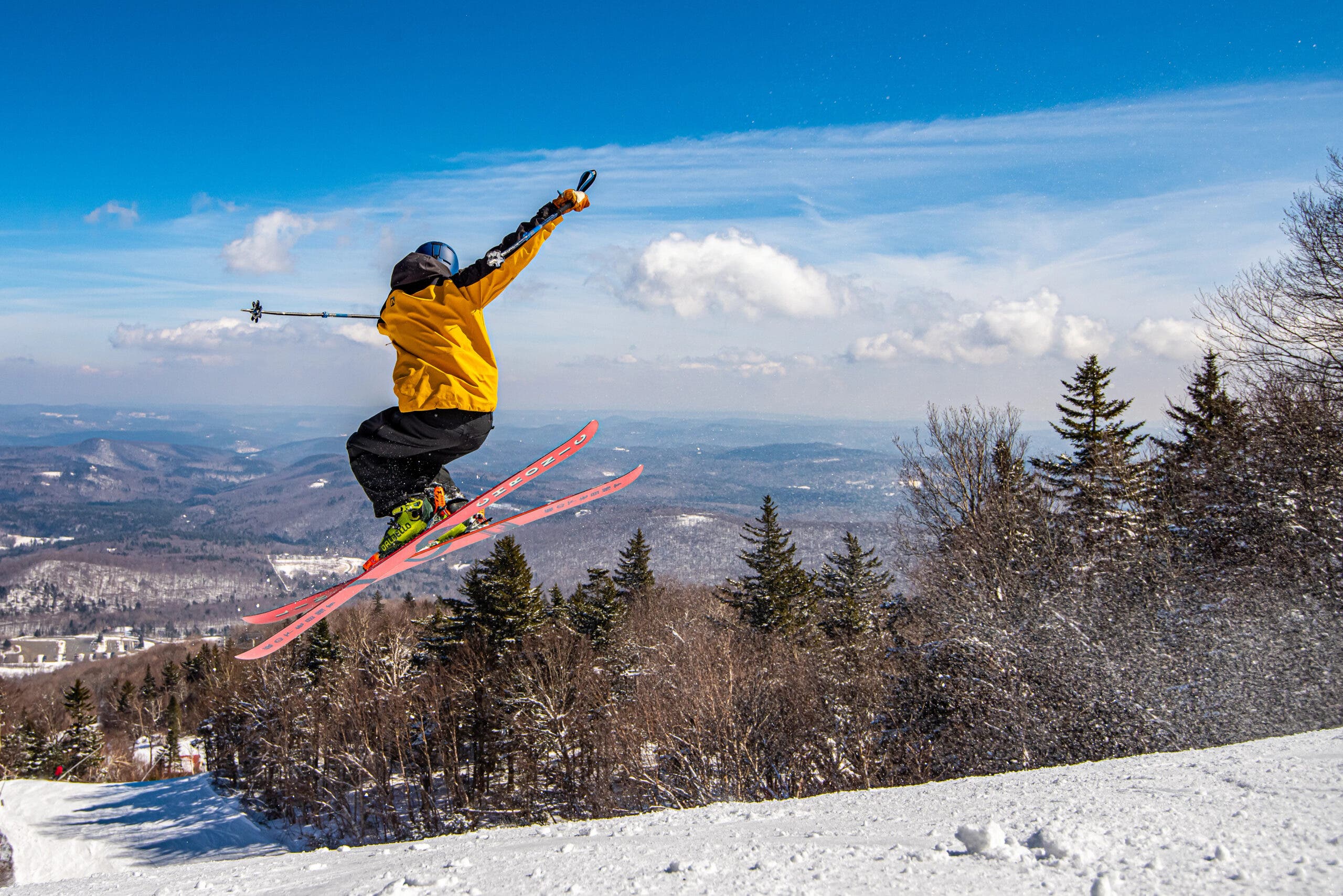Skier mid-air