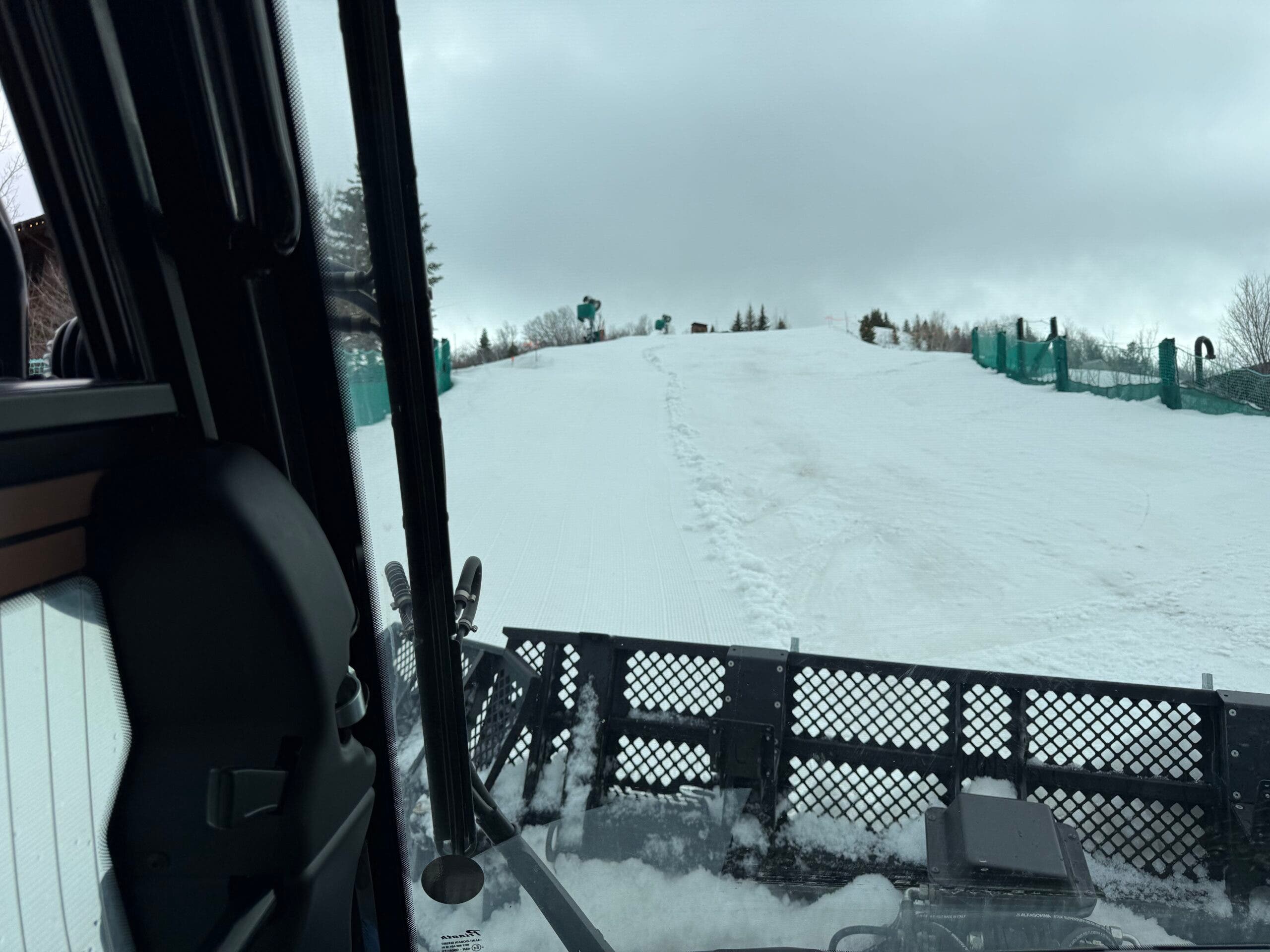 Grooming Deer Valley uphill