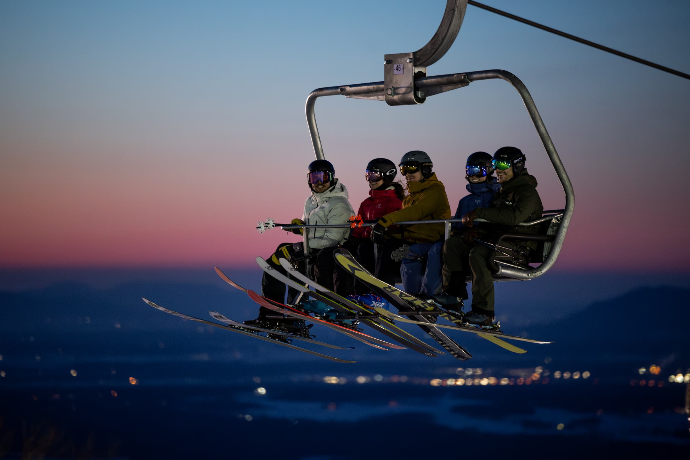 Nightskiing in Bromont