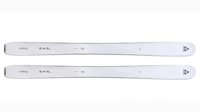 2027 Fischer Nothing powder ski on white background