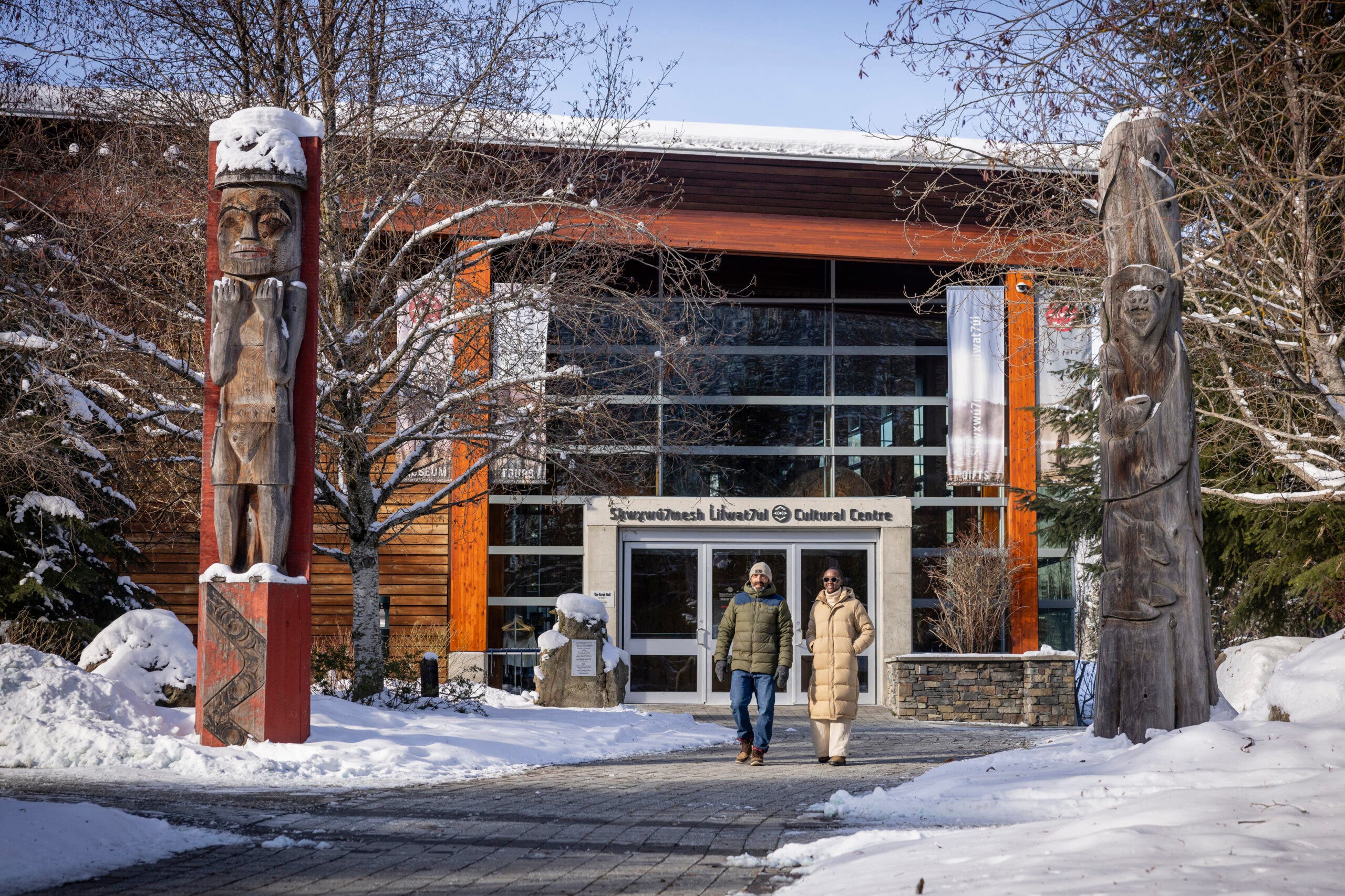 Winter visit to Squamish Lil'wat Cultural Centre in Whistler, British Columbia