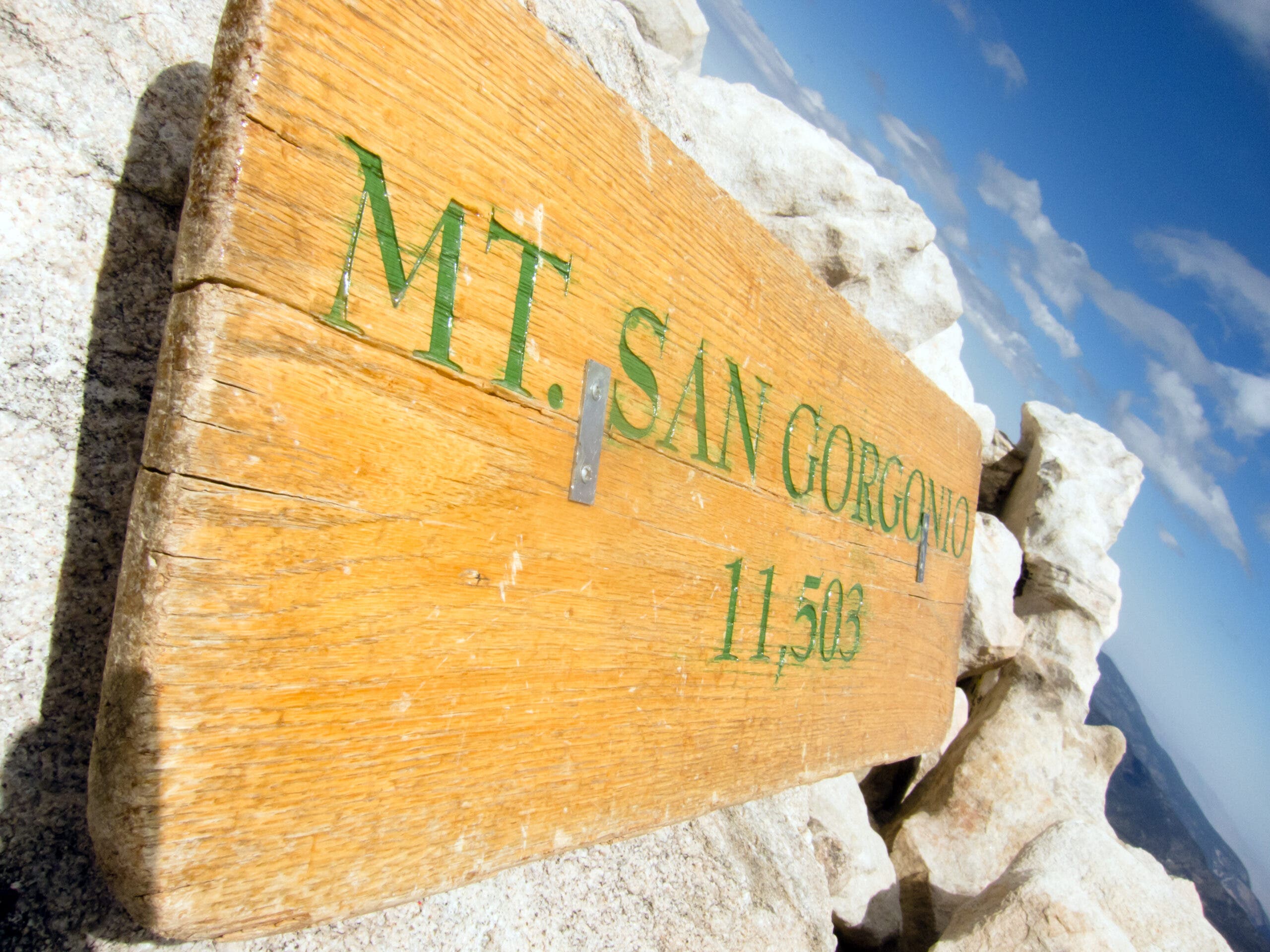 Mt. San Gorgonio sign